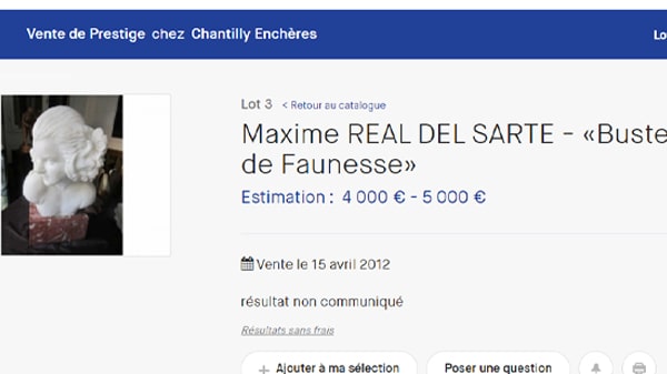 Maxime Real Del Sarte estimation